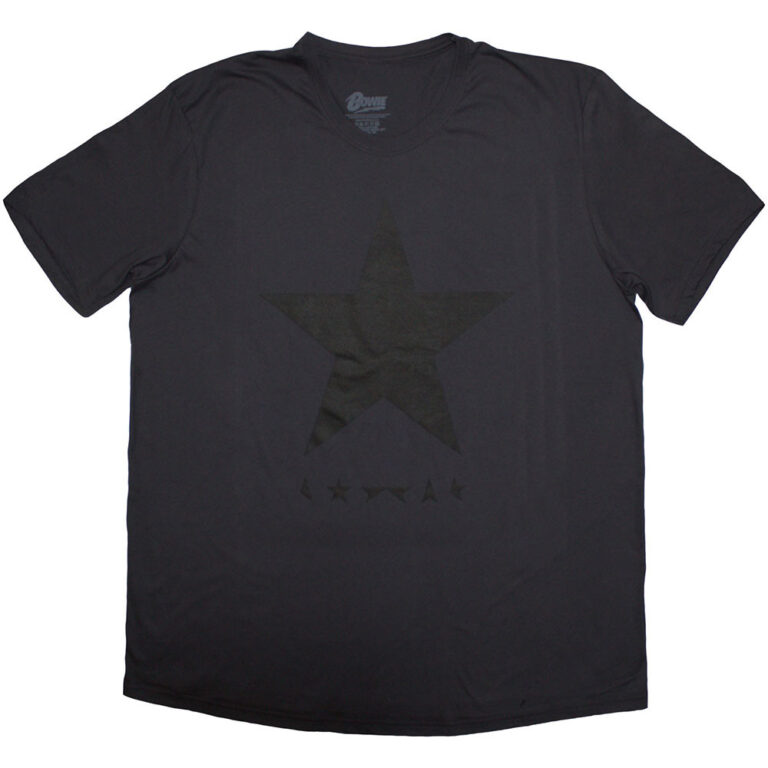 David Bowie Blackstar on Grey Grey T-Shirt