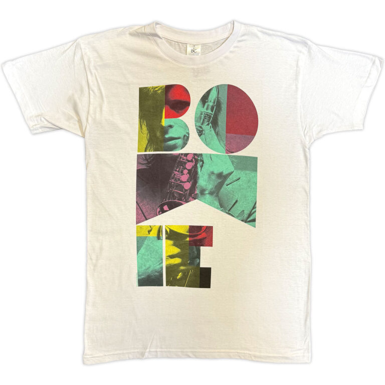 David Bowie Colour Sax White T-Shirt