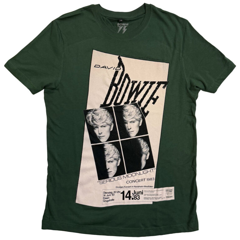 David Bowie Concert ’83 Irish Green T-Shirt