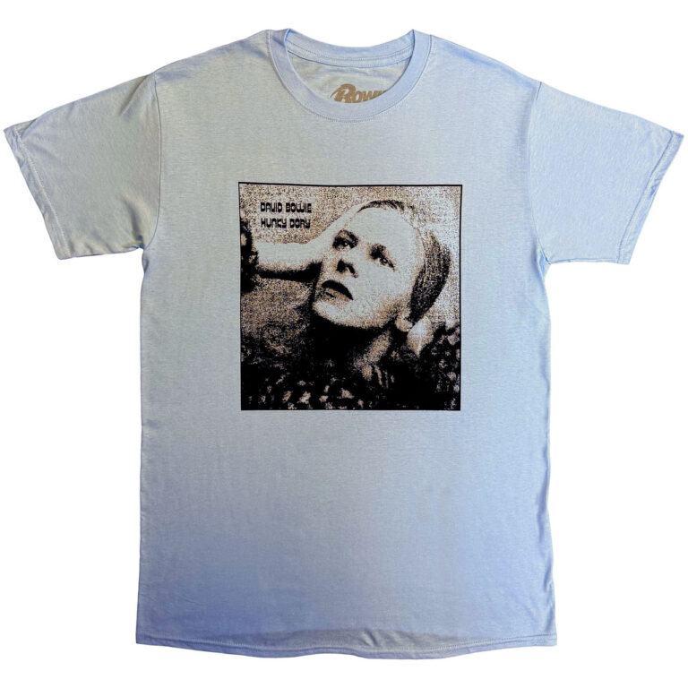 David Bowie Hunky Dory Mono Light Blue T-Shirt