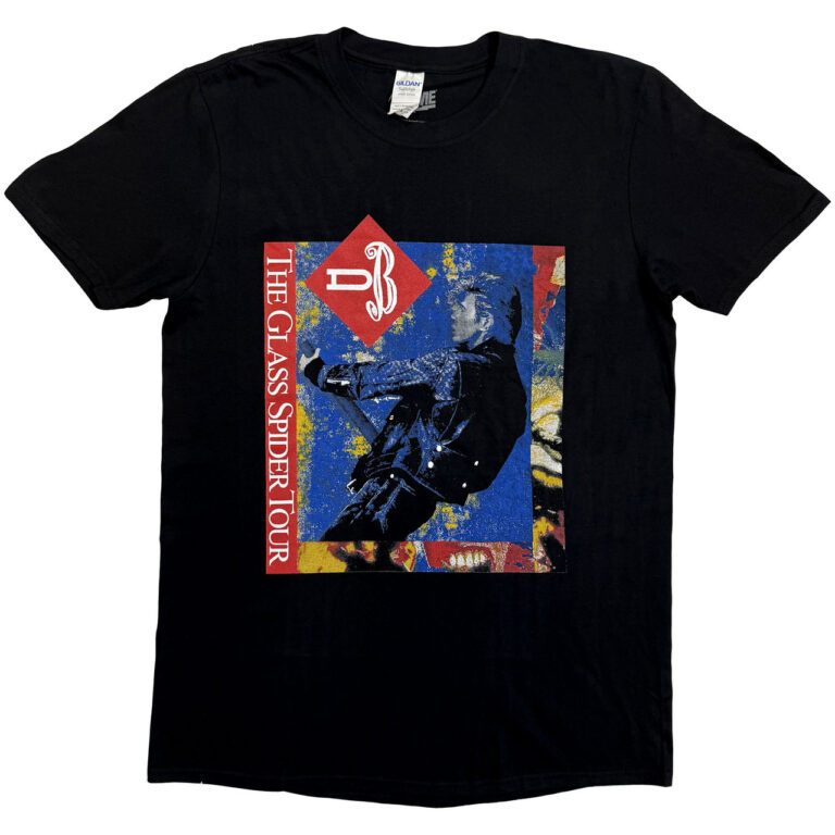David Bowie Glass Spider Tour Black Back Print T-Shirt