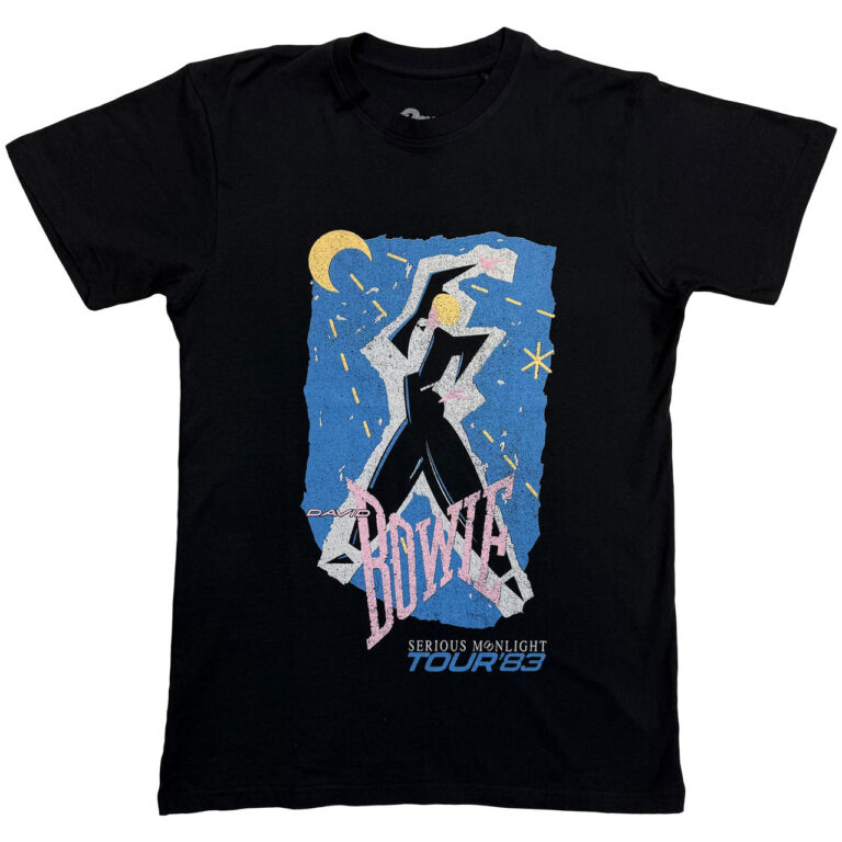 David Bowie 83′ Tour Black Back Print T-Shirt