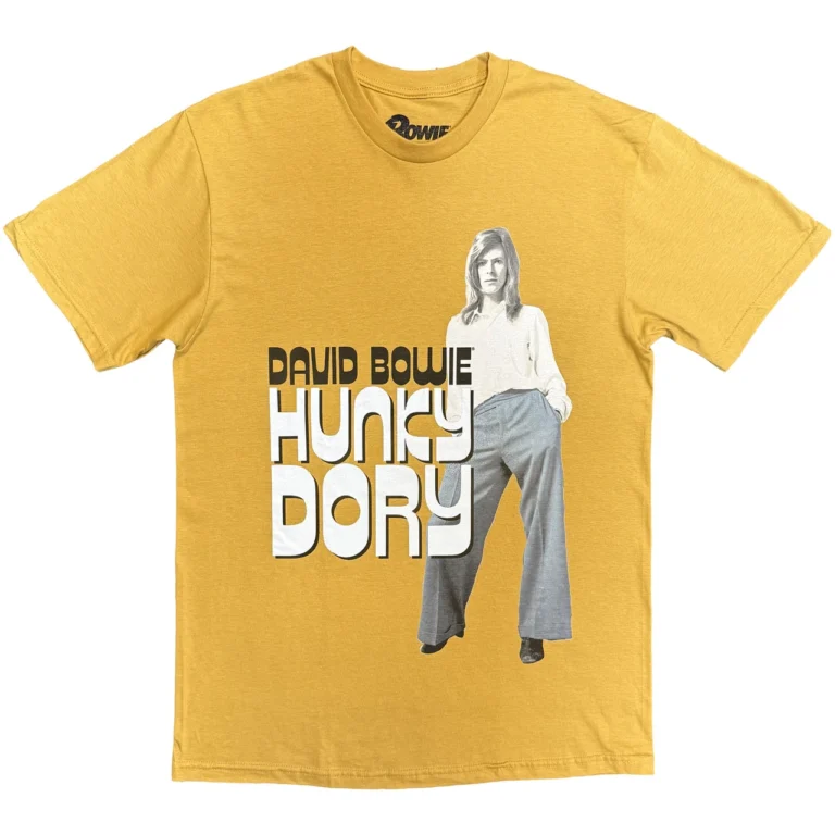 David Bowie Hunky Dory 2 Mustard Yellow T-Shirt