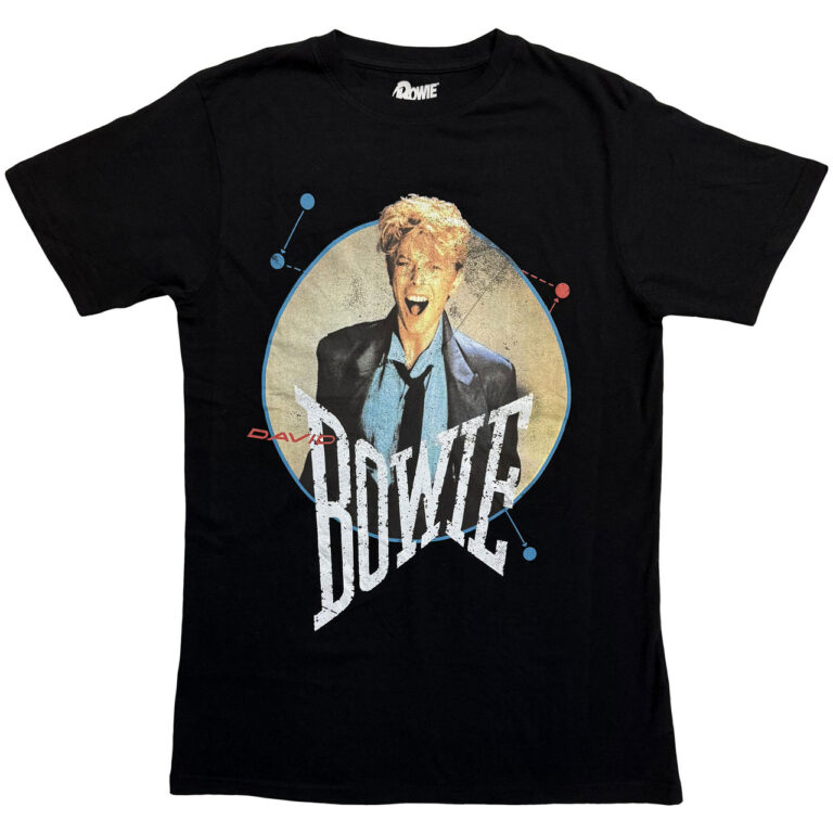 David Bowie Circle Scream Black Back Print T-Shirt