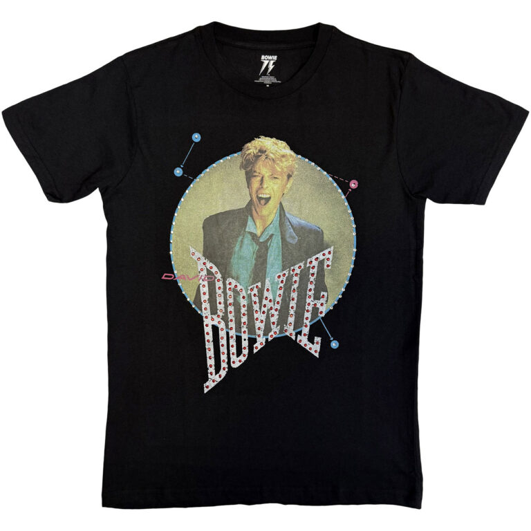 David Bowie Vintage ’83 Black Embellished T-Shirt