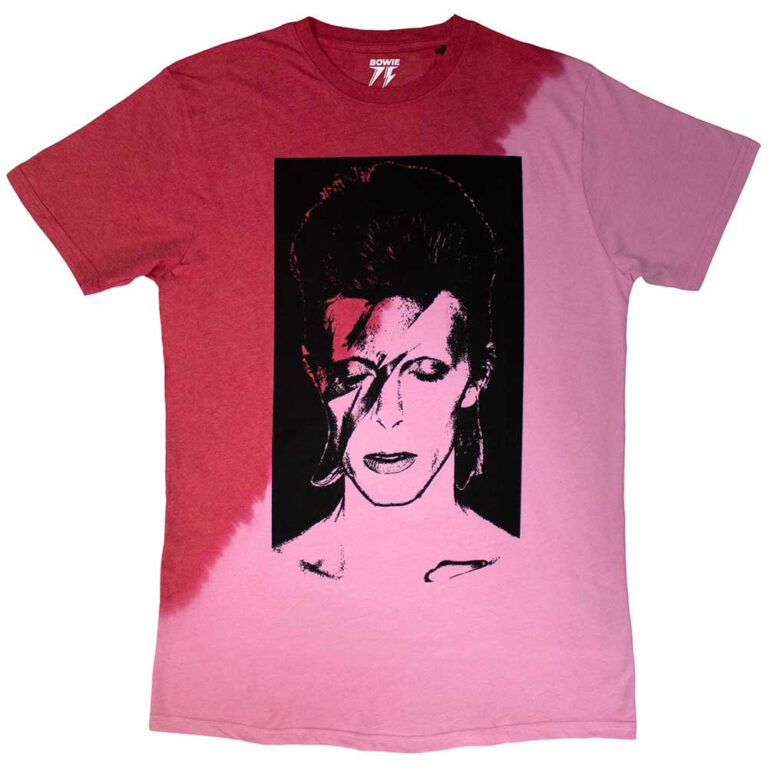 David Bowie Aladdin Sane Red Wash Collection T-Shirt