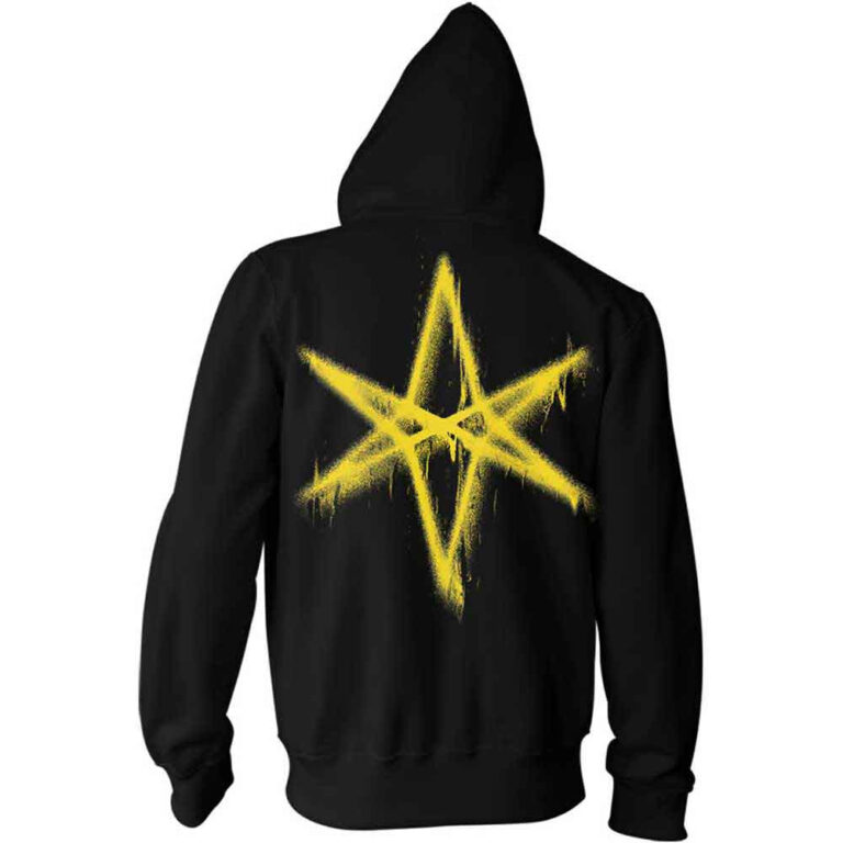 Bring Me The Horizon Spray Hex Black Back Print Pullover Hoodie