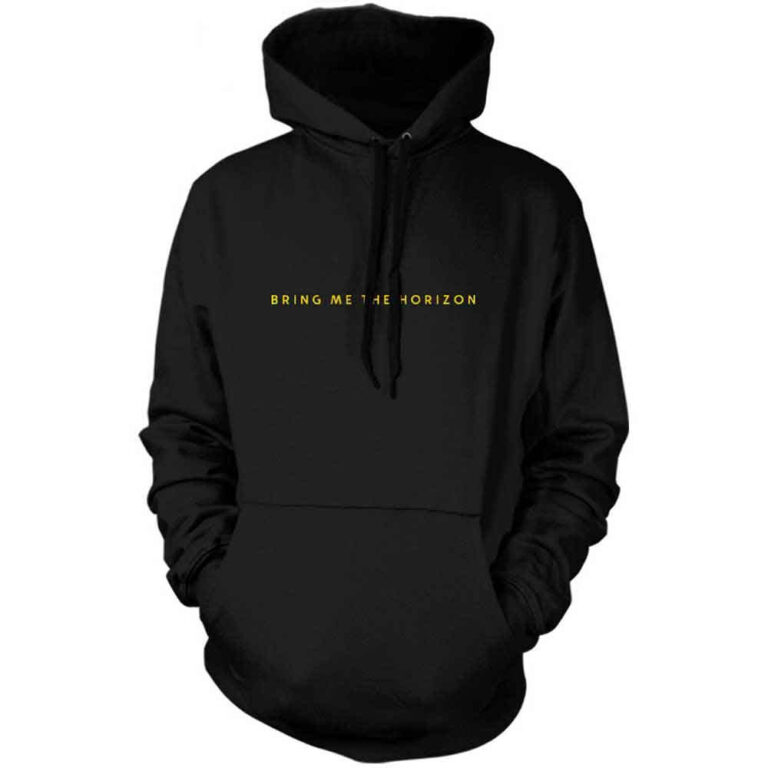 Bring Me The Horizon Spray Hex Black Back Print Pullover Hoodie