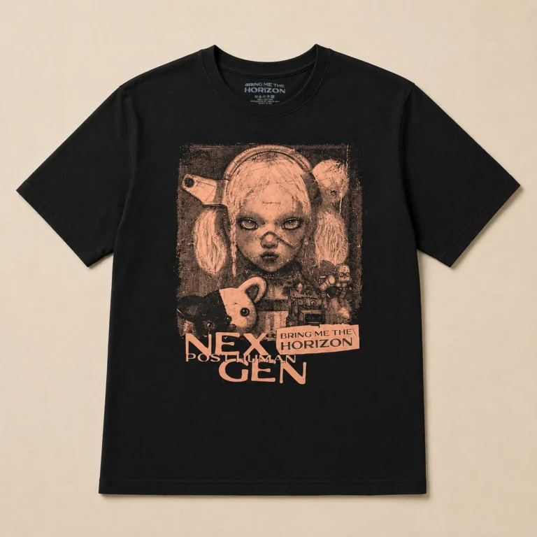 Bring Me The Horizon Distressed Nex Gen Black T-Shirt