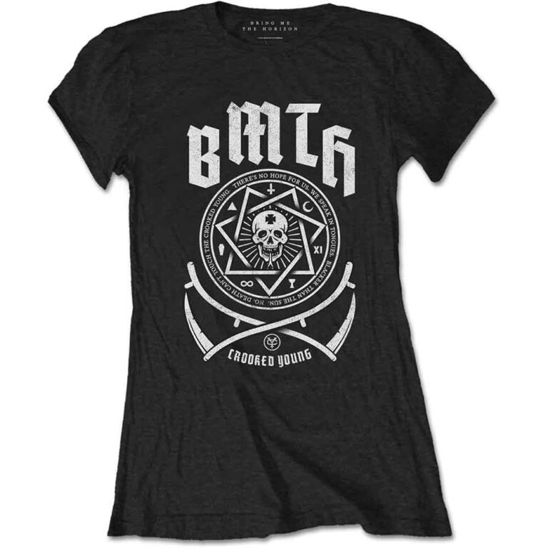 Bring Me The Horizon Crooked Black Ladies T-Shirt