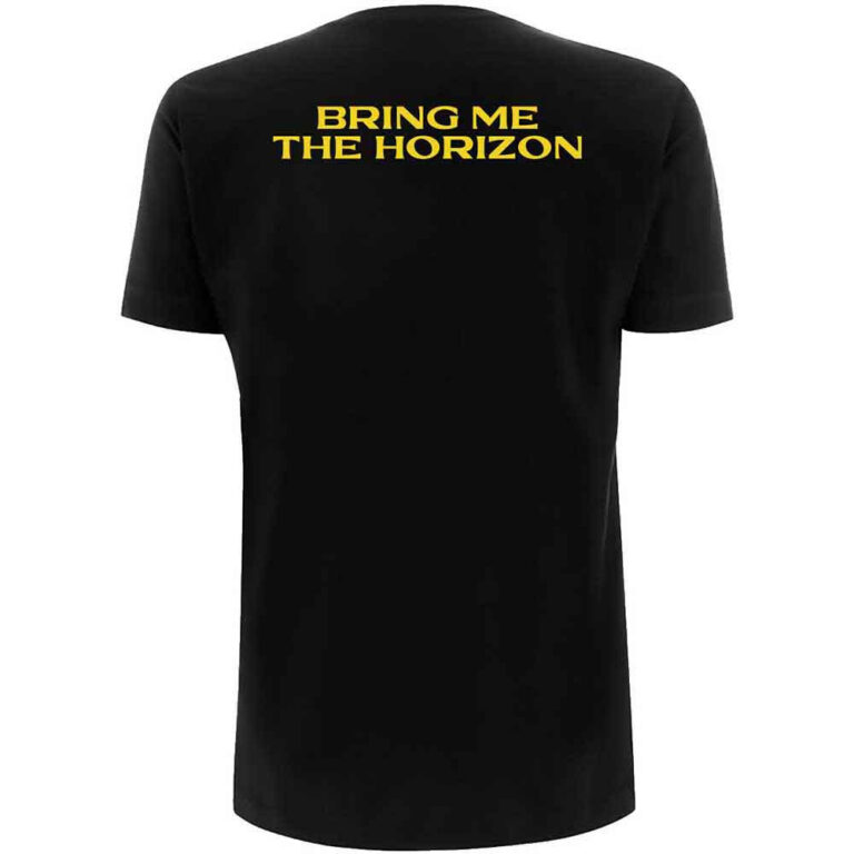 Bring Me The Horizon Spray Hex Black Back Print T-Shirt