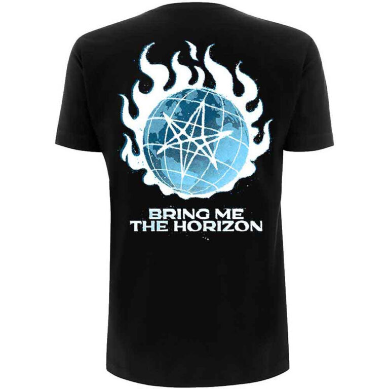 Bring Me The Horizon Globe Black Back Print T-Shirt