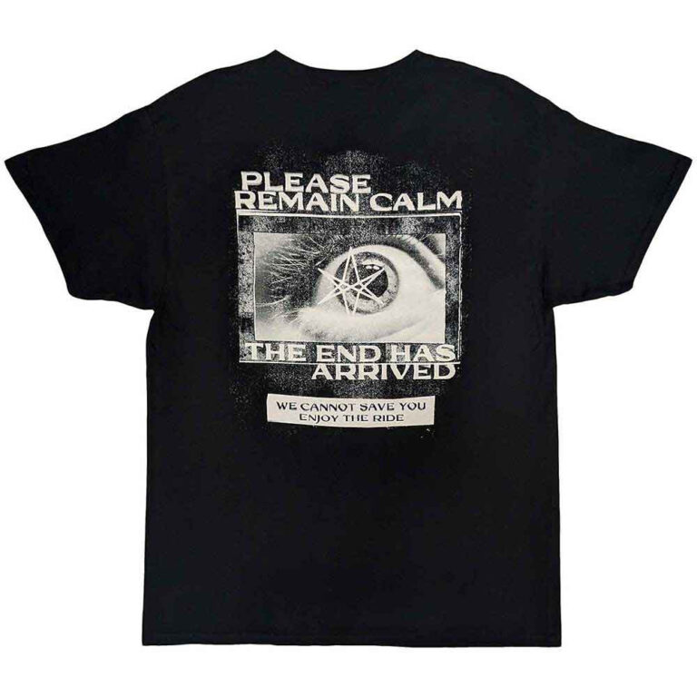 Bring Me The Horizon Remain Calm Black Back Print T-Shirt