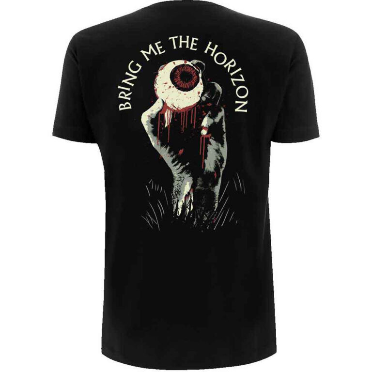 Bring Me The Horizon Zombie Eye Black Back Print T-Shirt