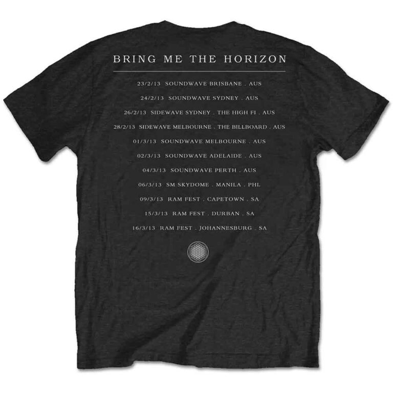 Bring Me The Horizon Sempiternal Tour Black Back Print T-Shirt