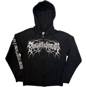 Bring Me The Horizon Metal Logo Genxsis Black Back Print Zip Hoodie
