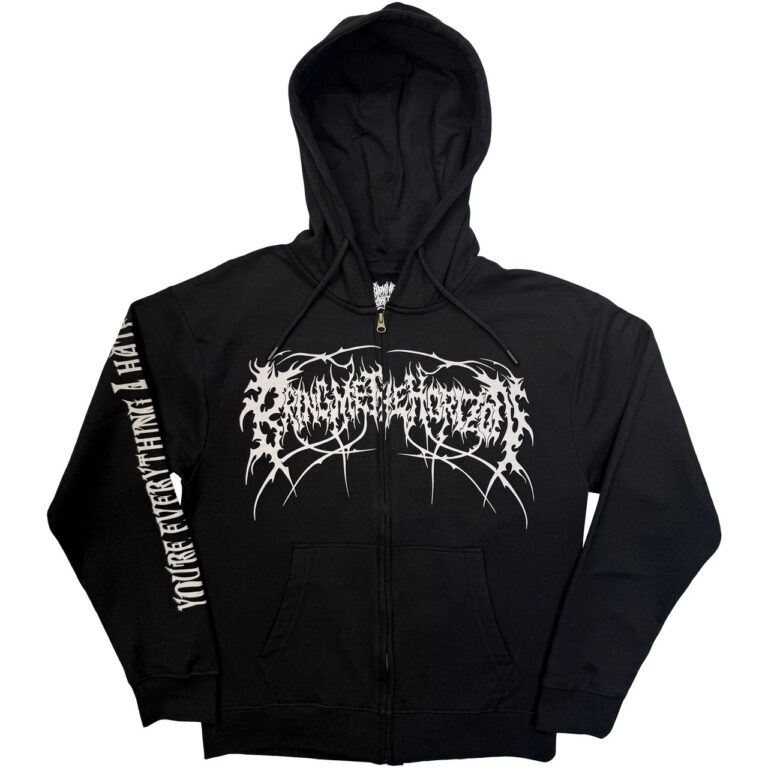 Bring Me The Horizon Metal Logo Genxsis Black Back Print Zip Hoodie