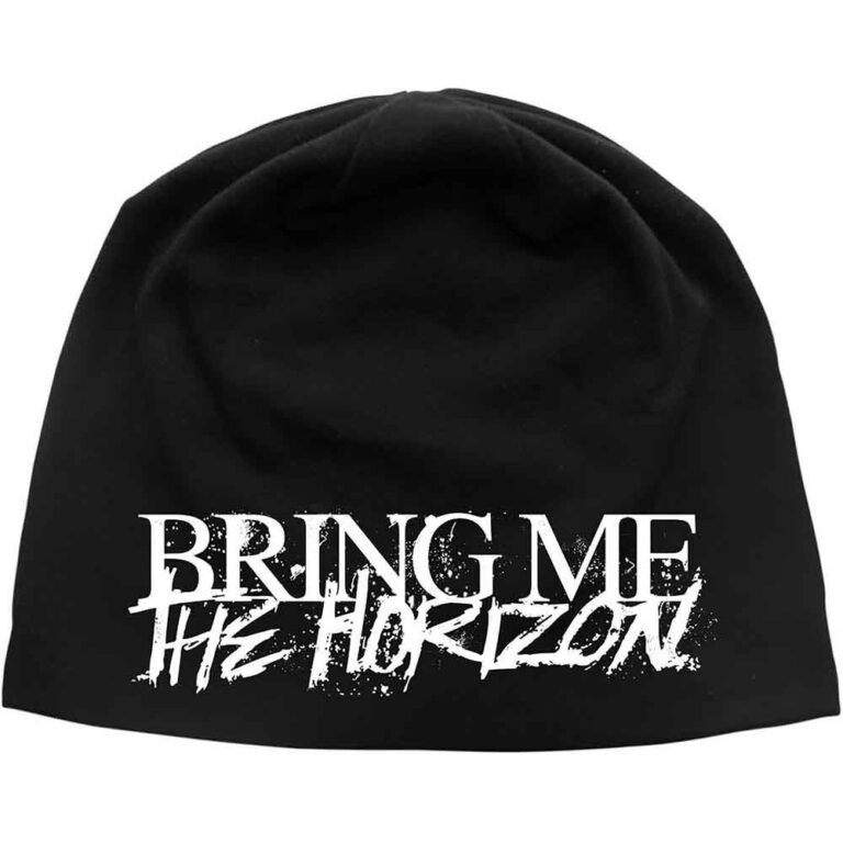 Bring Me The Horizon Unisex Horror Logo Black Beanie Hat