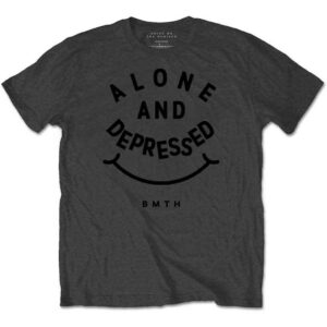 Bring Me The Horizon Alone & Depressed Charcoal Grey T-Shirt
