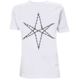 Bring Me The Horizon Barbed Wire White Back Print T-Shirt