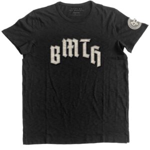 Bring Me The Horizon Crooked Young Applique Black Embellished T-Shirt