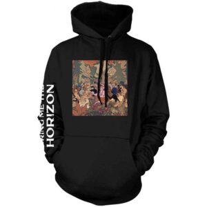 Bring Me The Horizon PHSH Cover Black Sleeve Print Pullover Hoodie