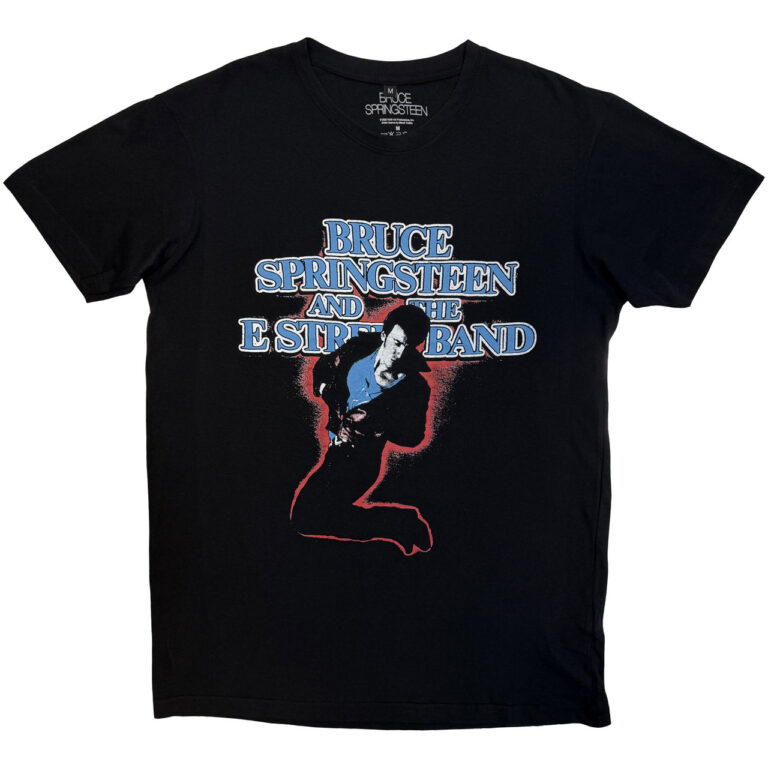 Bruce Springsteen Unisex Premium Carbon T-Shirt: E Street Tour ’84-’85 Black Back Print T-Shirt