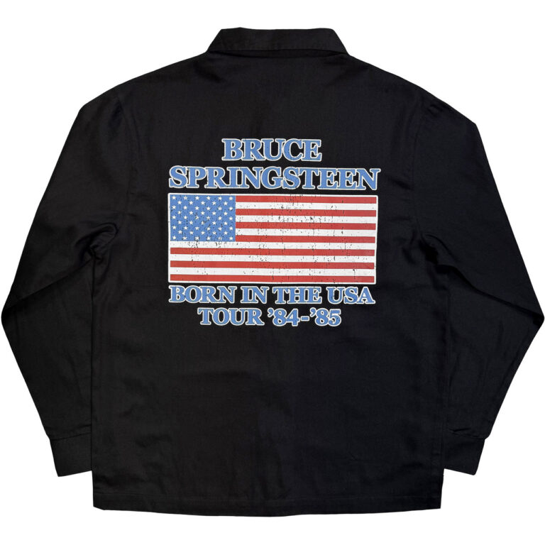 Bruce Springsteen Born In The USA Flag Black T-Shirt