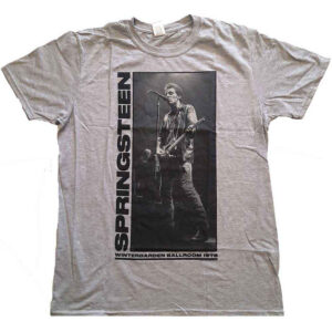 Bruce Springsteen Wintergarden Photo Grey T-Shirt