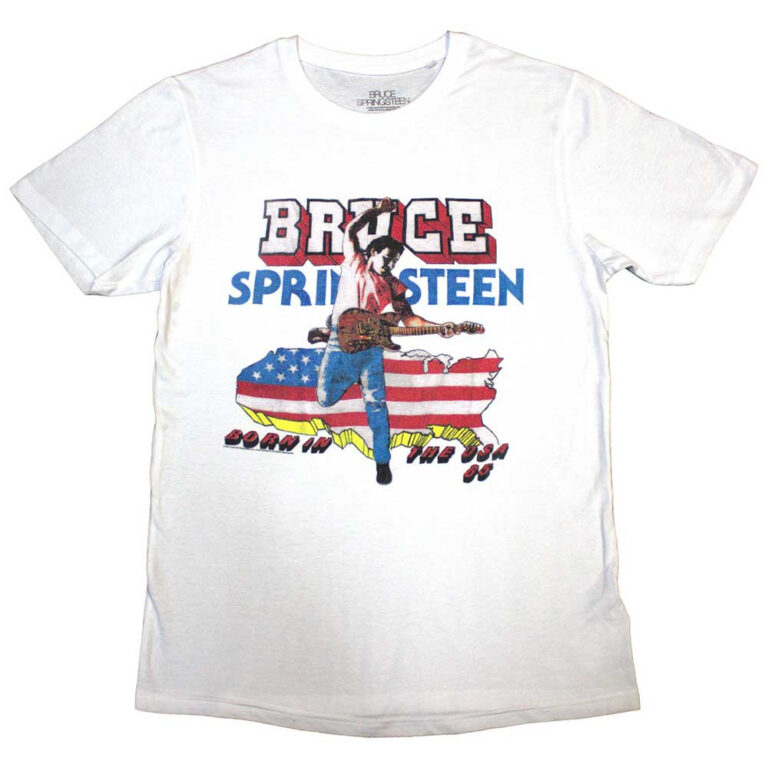 Bruce Springsteen Born In The USA ’85 White T-Shirt