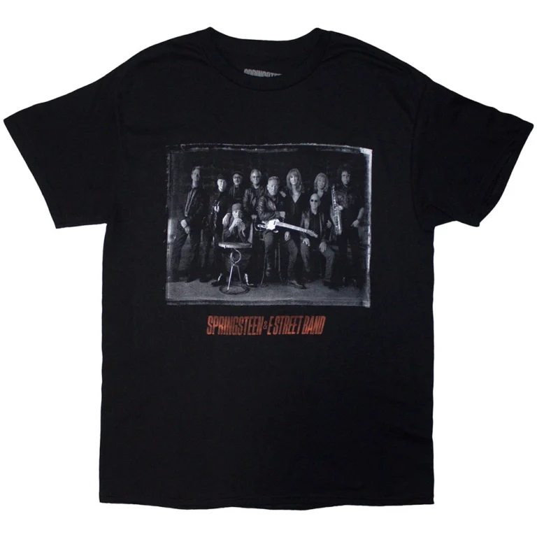 Bruce Springsteen Tour ’24 E-Street Photo Black Back Print & Ex-Tour T-Shirt