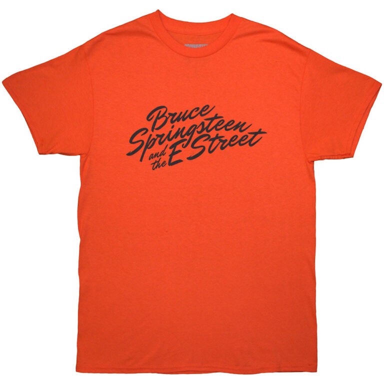 Bruce Springsteen Tour ’24 River Font Orange Back Print & Ex-Tour T-Shirt