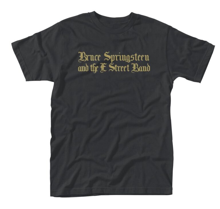 Bruce Springsteen – Black Motorcycle Guitars Front / Back Print T-Shirt