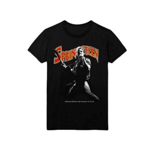 Bruce Springsteen Winterland Ballroom Singing Black T-Shirt