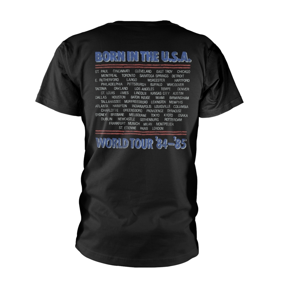 Bruce Springsteen - Tour '84-'85 Front / Back Print T-Shirt - Image 2