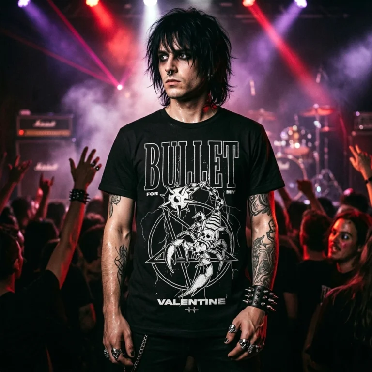 Bullet For My Valentine Unisex Premium Carbon T-Shirt: Bullet Black T-Shirt