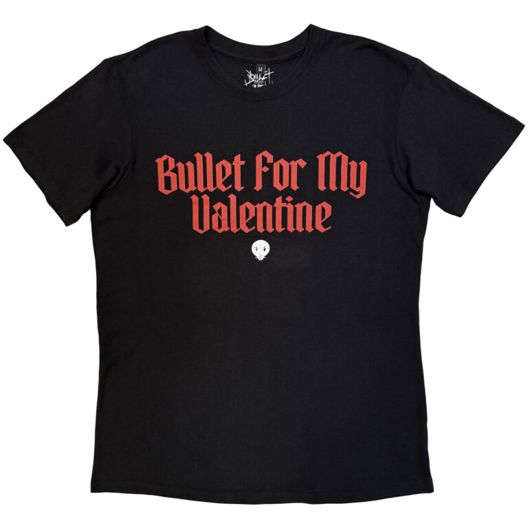 Bullet For My Valentine Unisex Premium Carbon T-Shirt: Bring Out The Knives Black Back Print T-Shirt
