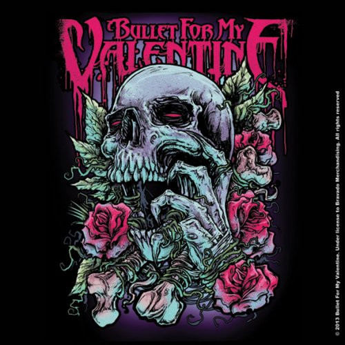 Bullet For My Valentine Skull Red Eyes Single Cork Coaster