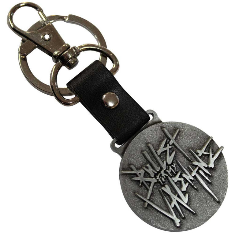 Bullet For My Valentine Leather Logo Emblem Keychain