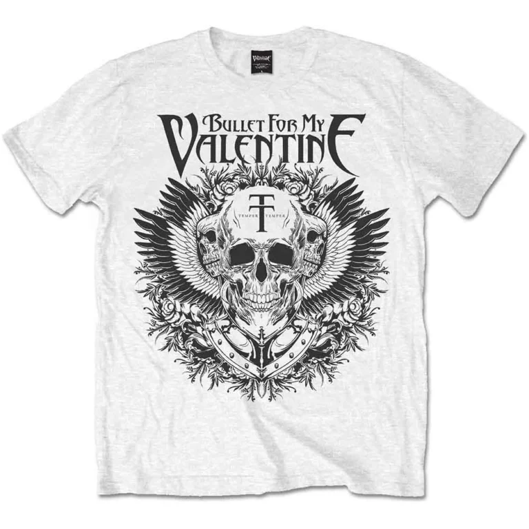 Bullet For My Valentine Eagle White T-Shirt