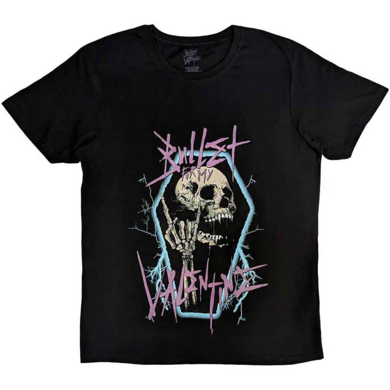 Bullet For My Valentine Thrash Skull 2 Black T-Shirt