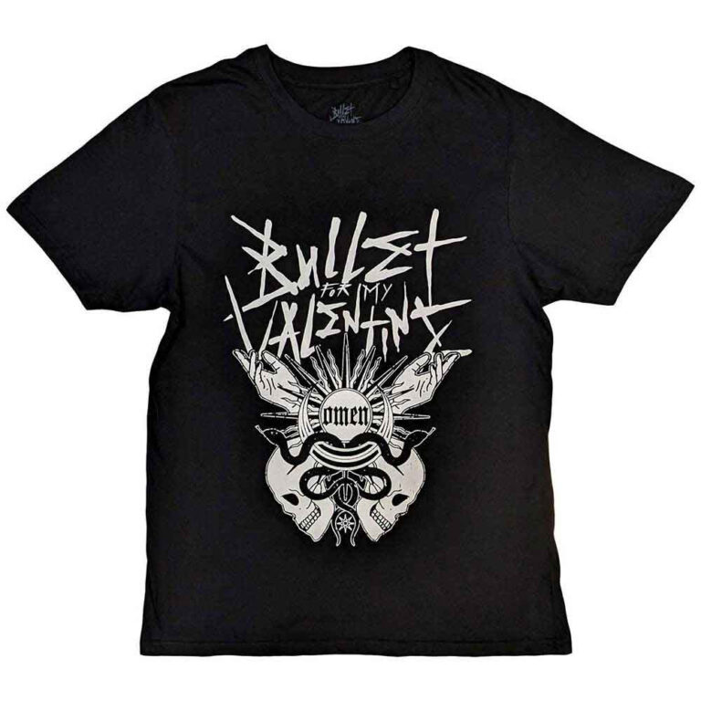 Bullet For My Valentine Omen Black Back Print T-Shirt