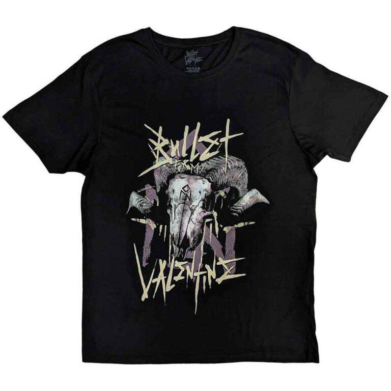 Bullet For My Valentine Ram Black Back Print T-Shirt