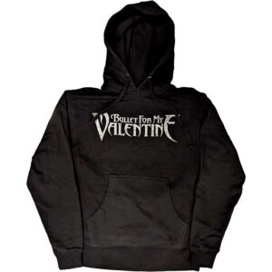Bullet For My Valentine Logo & Raven Black Back Print Pullover Hoodie