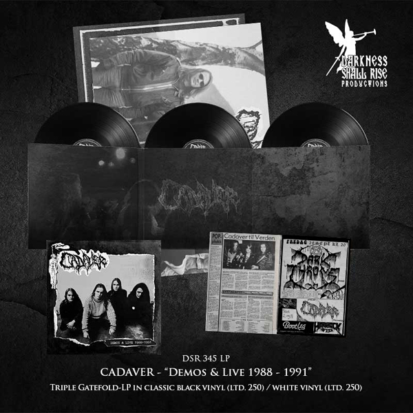 CADAVER – DEMOS & LIVE 1988-1991 (BLACK VINYL 3LP) Vinyl Triple Album / Box Set