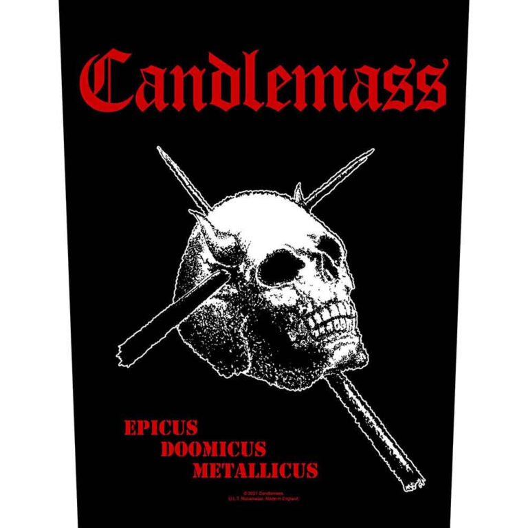 Candlemass Epicus Doomicus Metallicus Back Patch