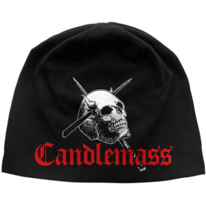 Candlemass Unisex Skull & Logo Black Beanie Hat