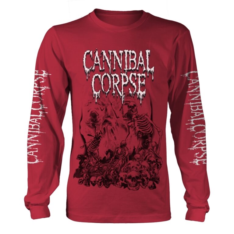 Cannibal Corpse – Pile Of Skulls 2018 (red) Long Sleeved T-Shirt