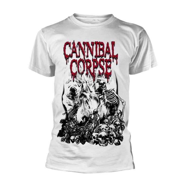 Cannibal Corpse – Pile Of Skulls (white) T-Shirt