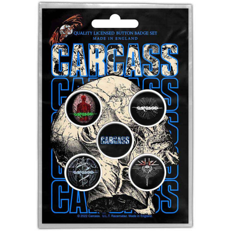 Carcass Necro Head Badge Pack